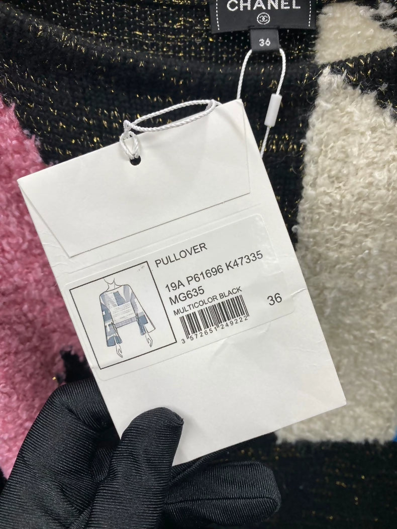 Chanel 19A black 
Multicolor cachemire pullover