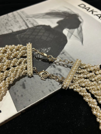 Chanel 2017 Metropolitan Multi-Layer Pearl Necklace