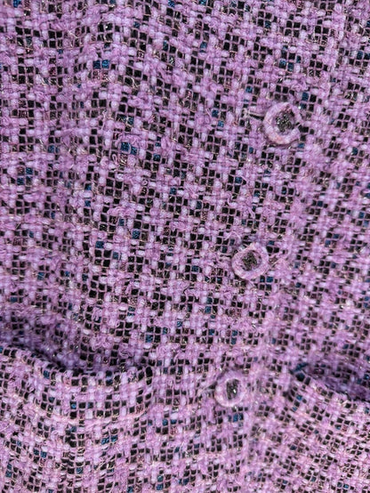 Chanel 24A purple tweed jacket