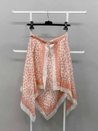 Chanel 22P skirt with daisy print