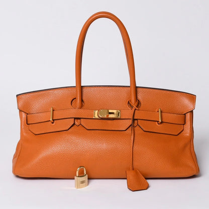 Hermès Shoulder Birkin Orange TC gold Hardware