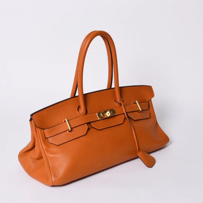 Hermès Shoulder Birkin Orange TC gold Hardware
