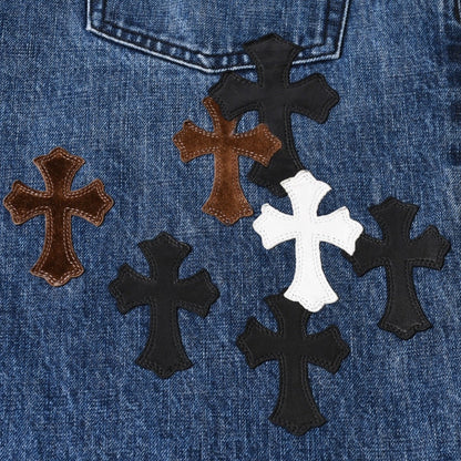 CHROME HEARTS Chrome Hearts Cross Patch Jeans Denim Pants
