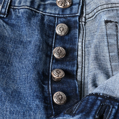 CHROME HEARTS Chrome Hearts Cross Patch Jeans Denim Pants