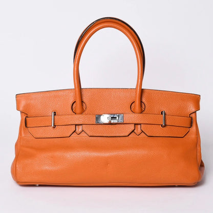 Hermes Birkin Shoulder JPG orange TC leather palladium hardware