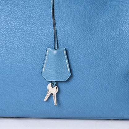 HERMES Birkin 50 Blue Jean TC leather palladium Hardware