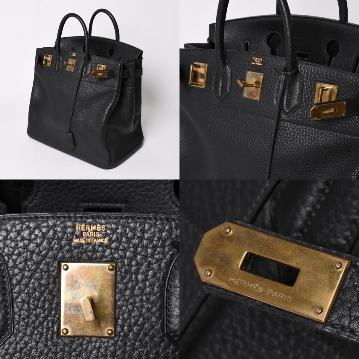 HERMES Birkin HAC 40 black bronze hardware