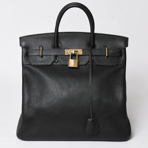 HERMES Birkin HAC 40 black bronze hardware