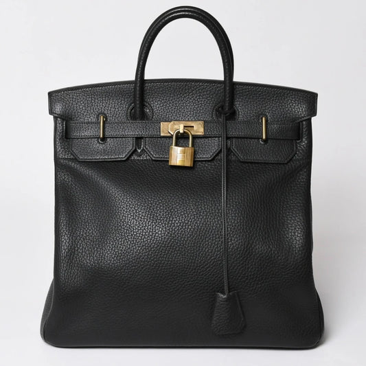 HERMES Birkin HAC 40 black bronze hardware