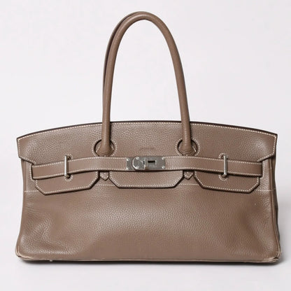Hermès Birkin Shoulder 42 JPG Etoupe TC leather palladium hardware