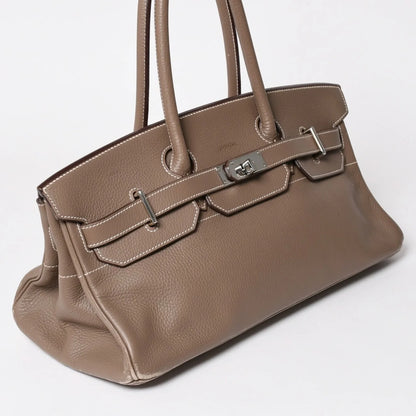 Hermès Birkin Shoulder 42 JPG Etoupe TC leather palladium hardware