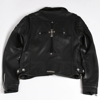 CHROME HEARTS SLUFF LTHR Sluf Riders Jacket