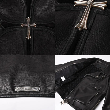 CHROME HEARTS SLUFF LTHR Sluf Riders Jacket