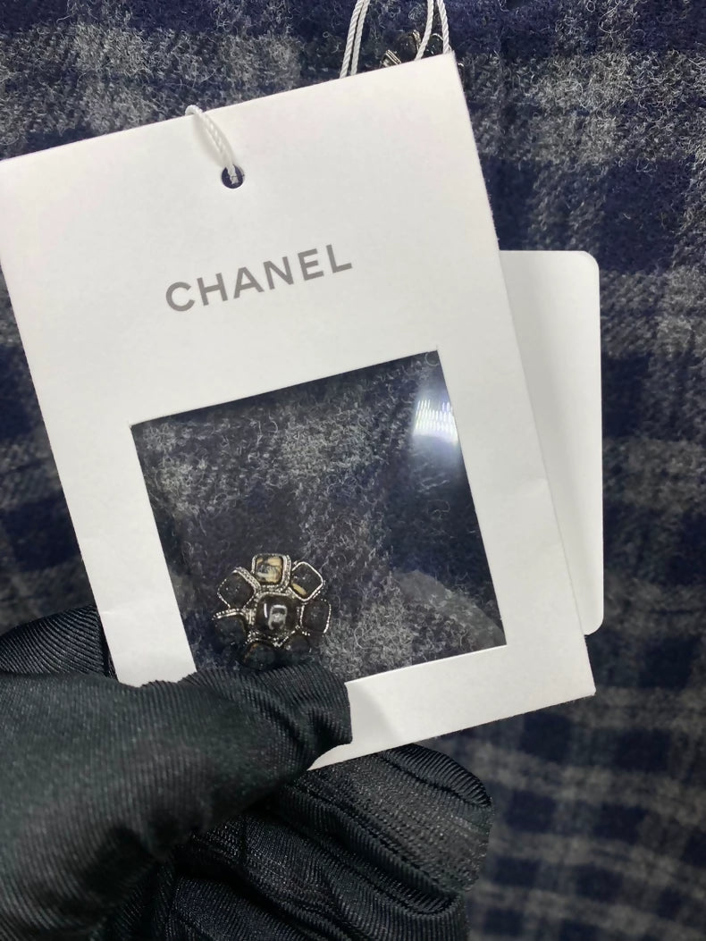Chanel 22K gray-blue dress