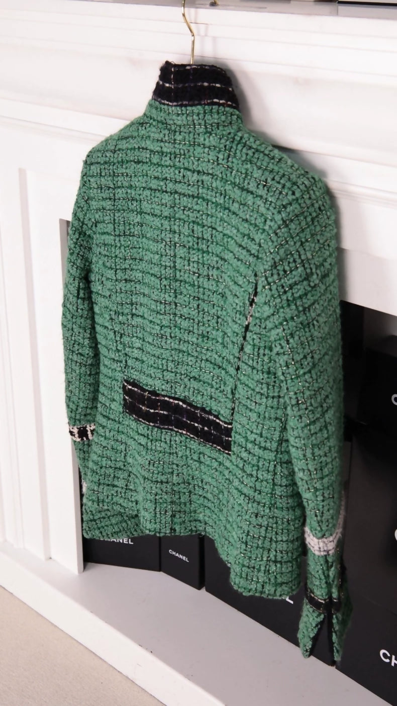 Chanel 2009 Fall/Winter Green Tweed Jacket