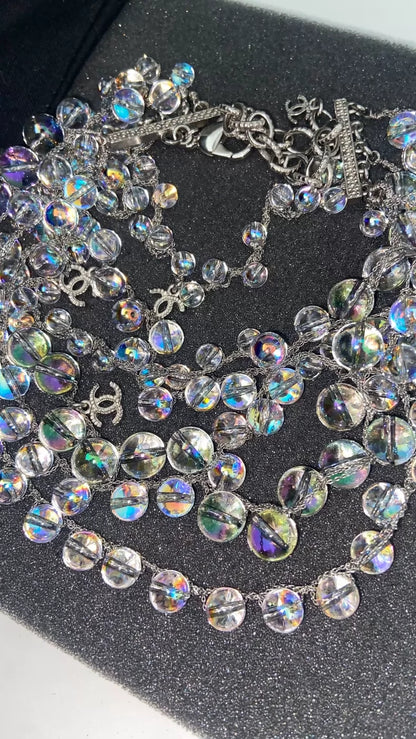 Chanel 18s Multi-Layer Colorful Bubble Choker
