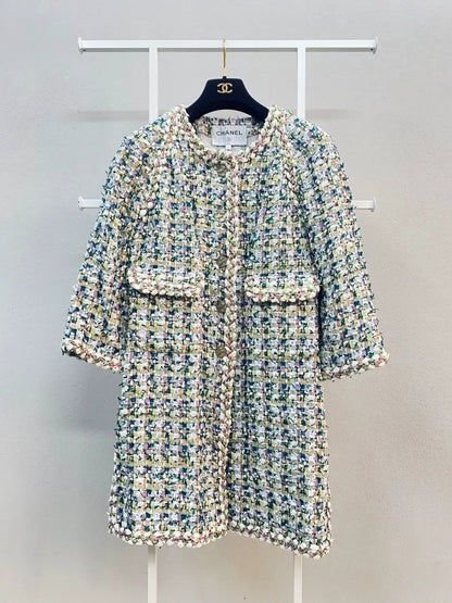 Chanel 18C tweed long coat