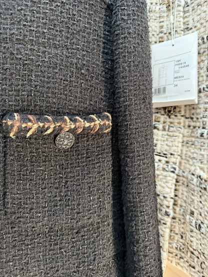 Chanel 2018 black tweed jacket