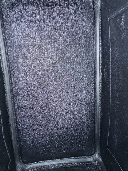 Hermes Birkin 25 Black Matte Alligator leather gold hardware
