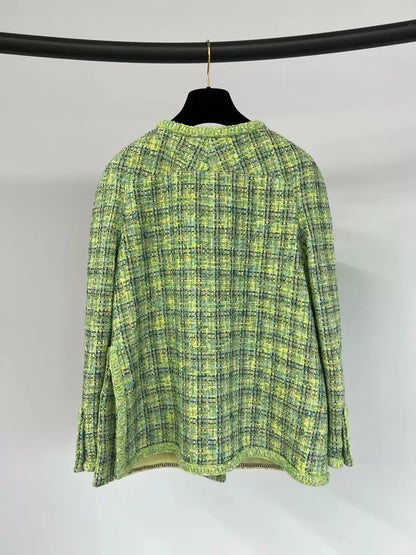 Chanel spring grass green jacket