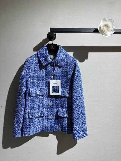 Chanel 23P Blue tweed Jacket