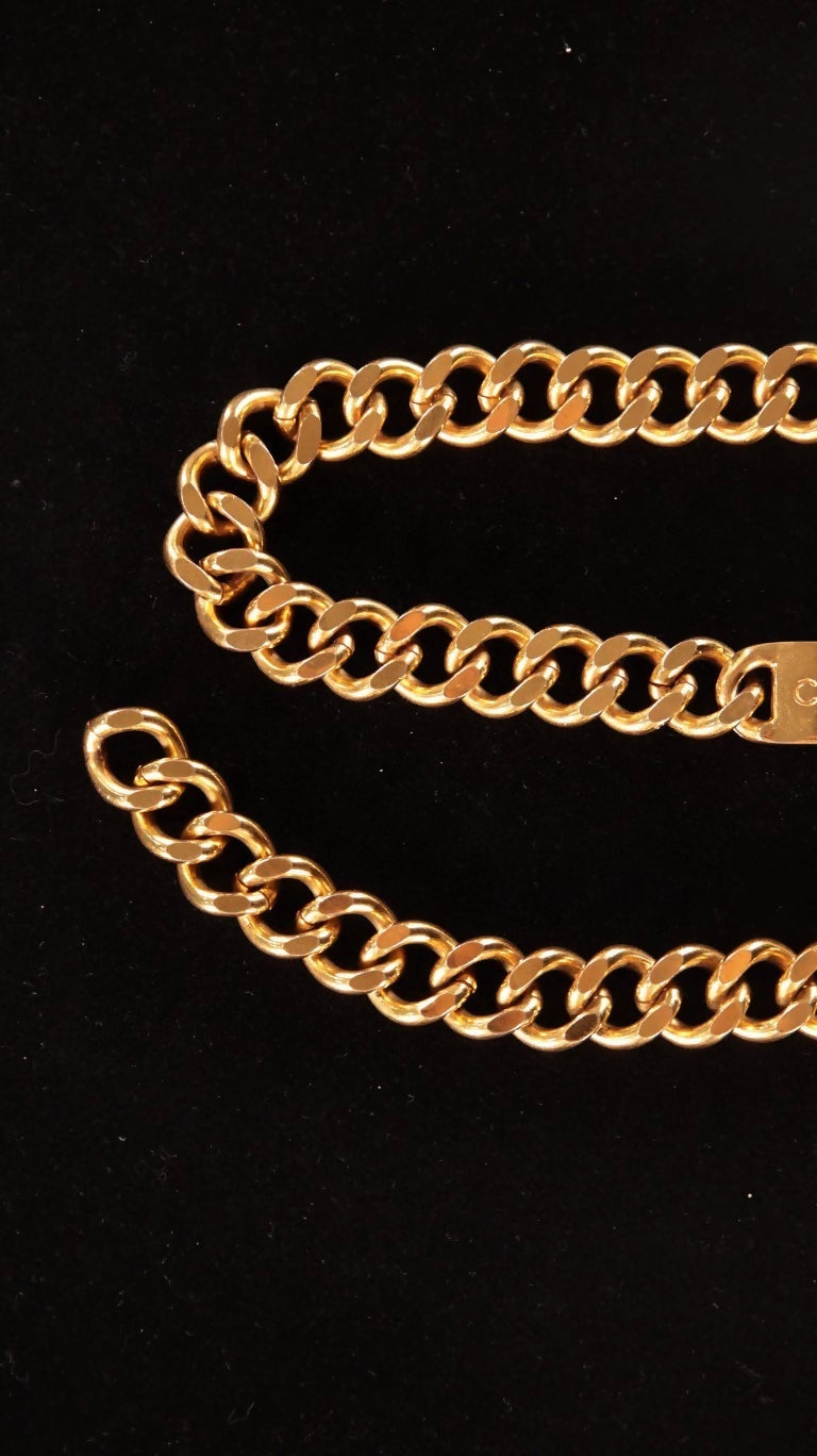 Chanel gold hardware belt