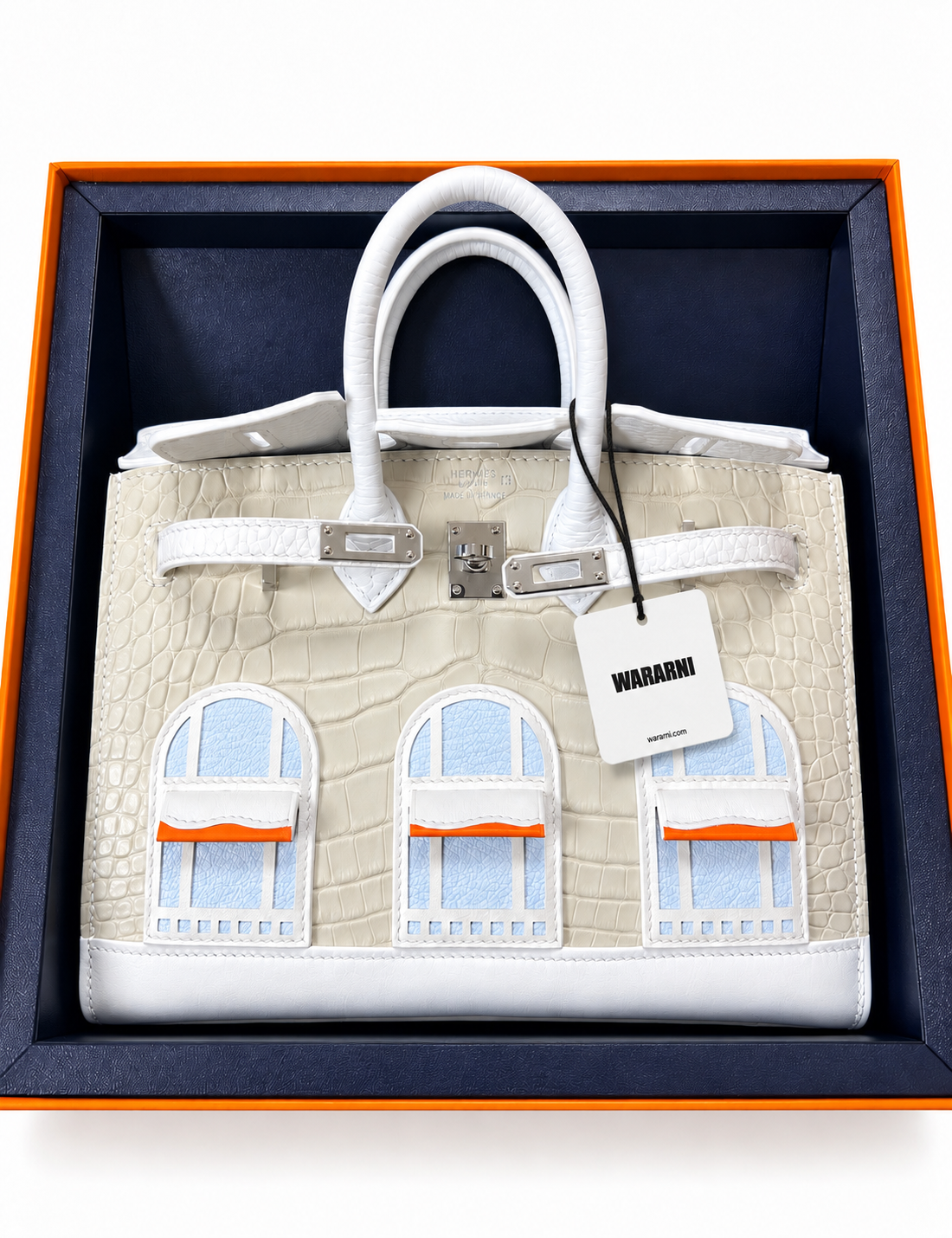 Hermès Birkin 20 Snow Faubourg Palladium Hardware