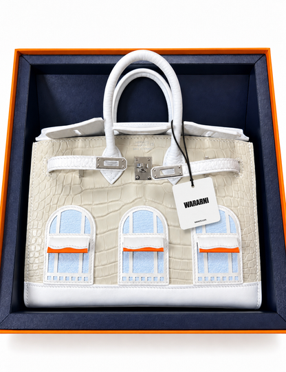 Hermès Birkin 20 Snow Faubourg Palladium Hardware
