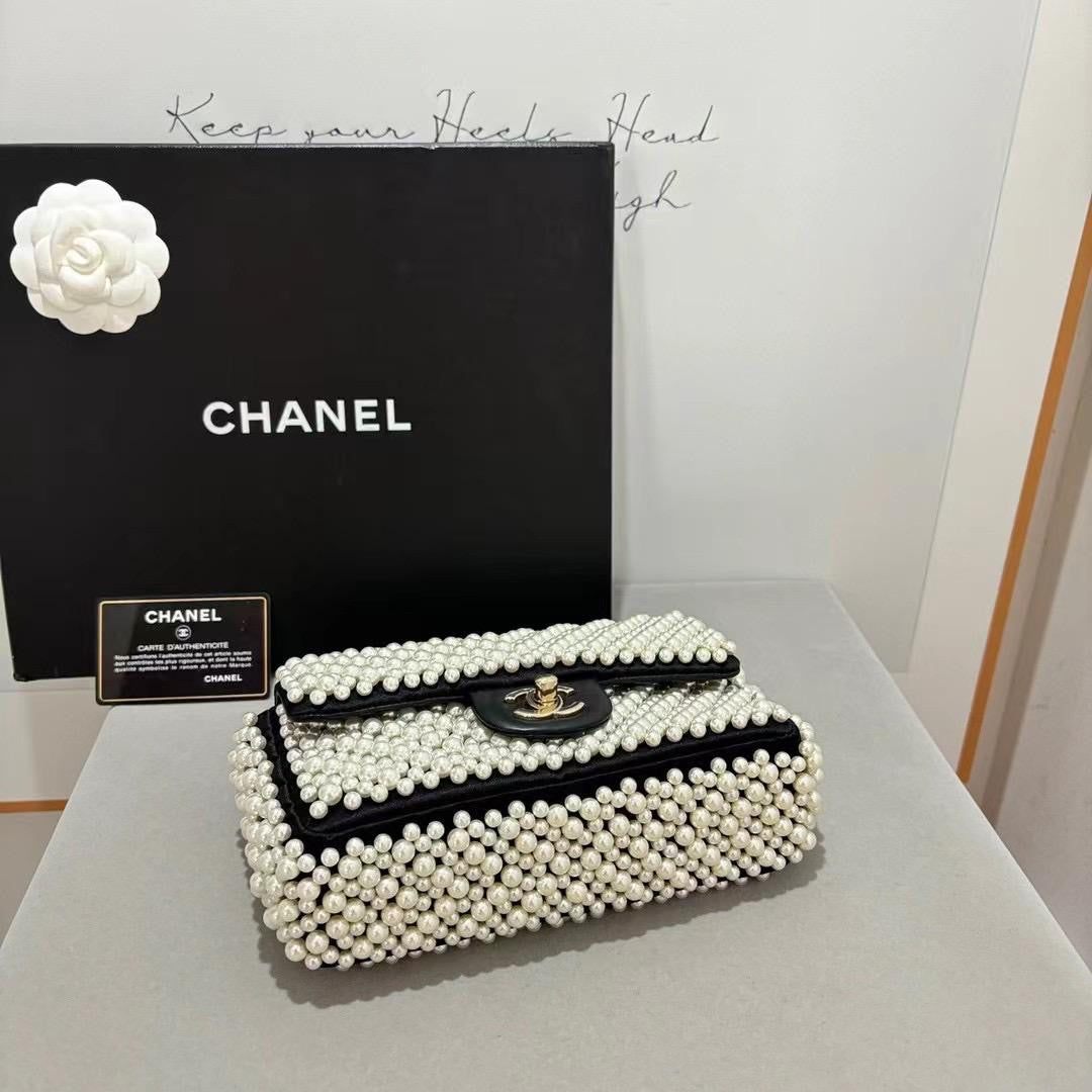 Chanel 19S Pearl Mini Rectangular Flap Bag