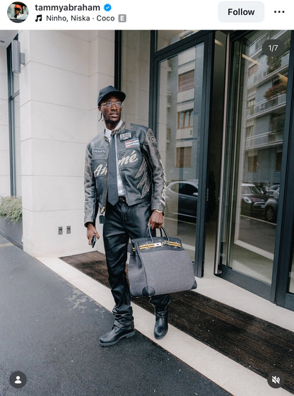 Aimé Leon Dore/ Vanson distressed Leather Moto Jacket - size M