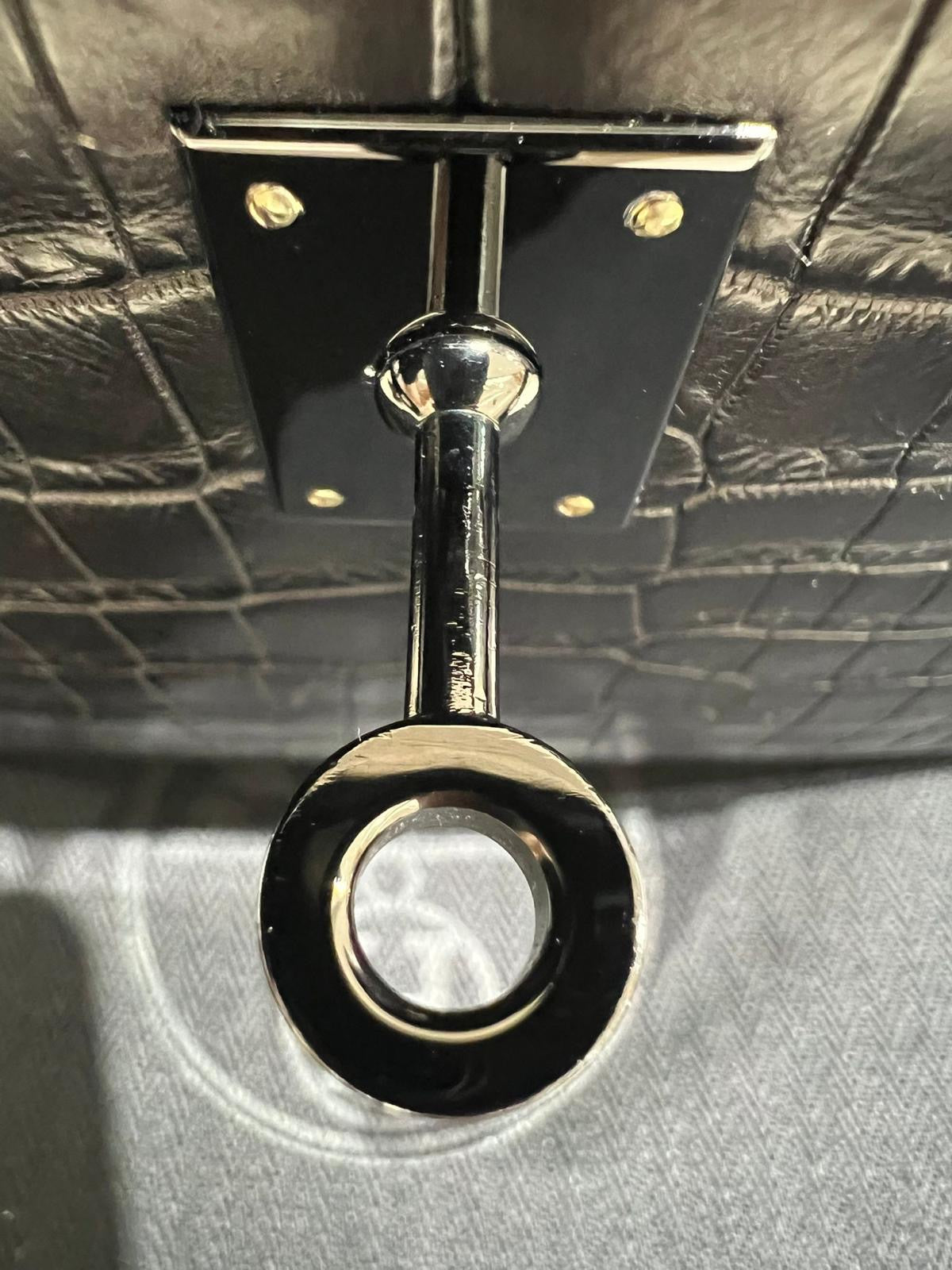 Hermès Mini Kelly Pochette So Black Matte Crocodile