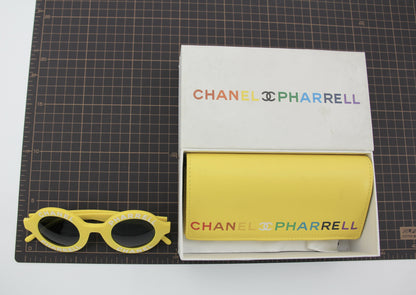 Chanel 2019 CC Pharrell Yellow Sunglasses
