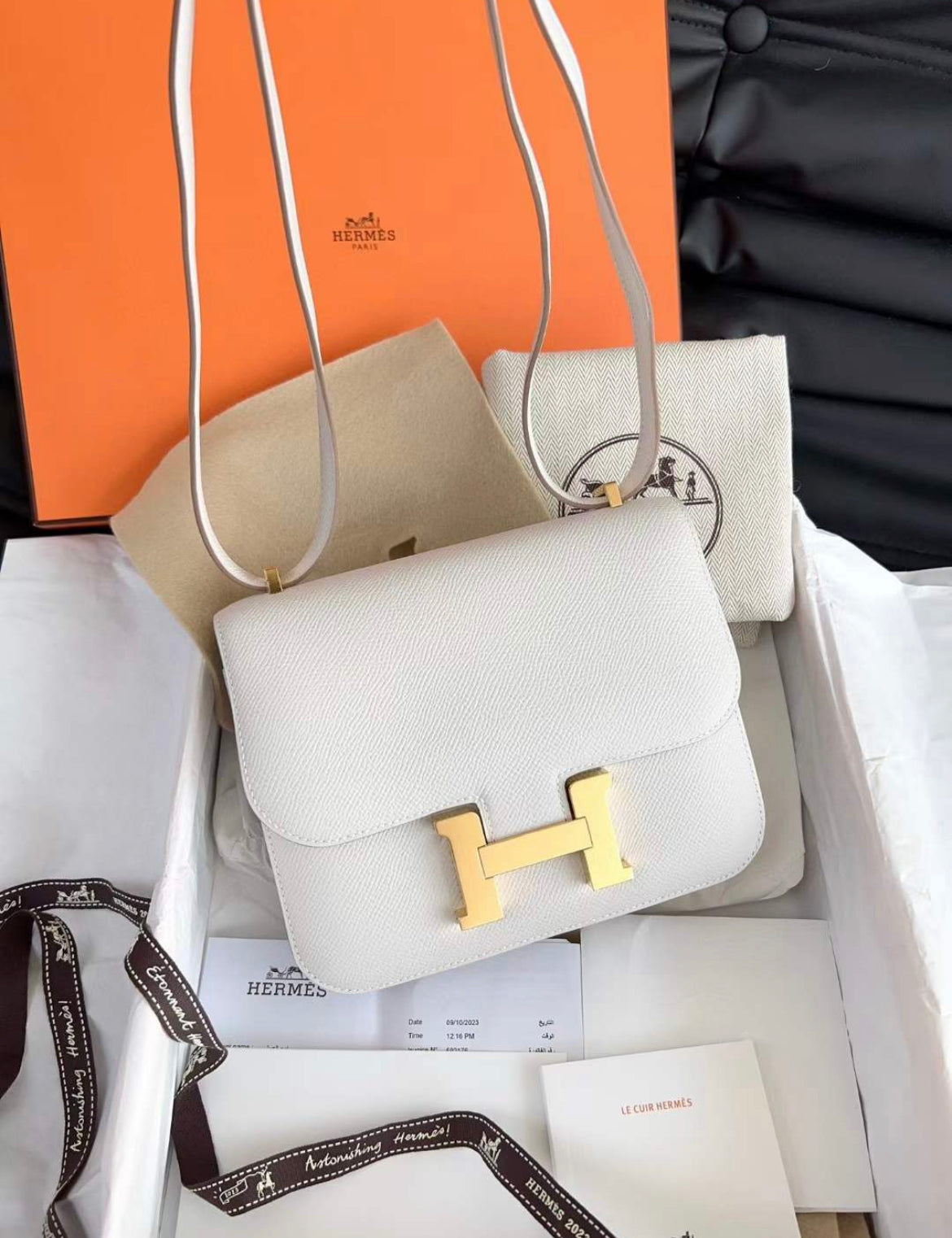 Hermès Constance 19 Craie Epsom Gold Hardware – Wararni.com
