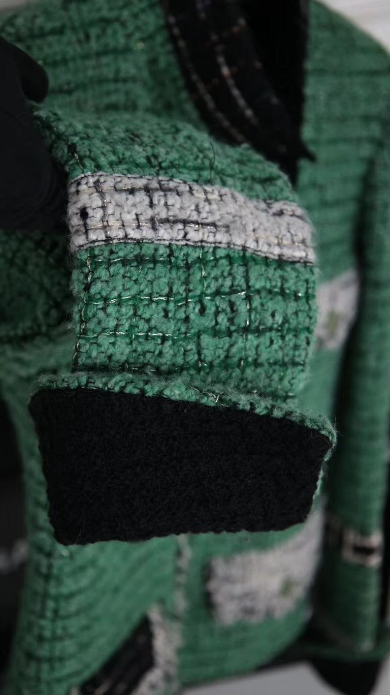 Chanel 2009 Green Tweed Jacket