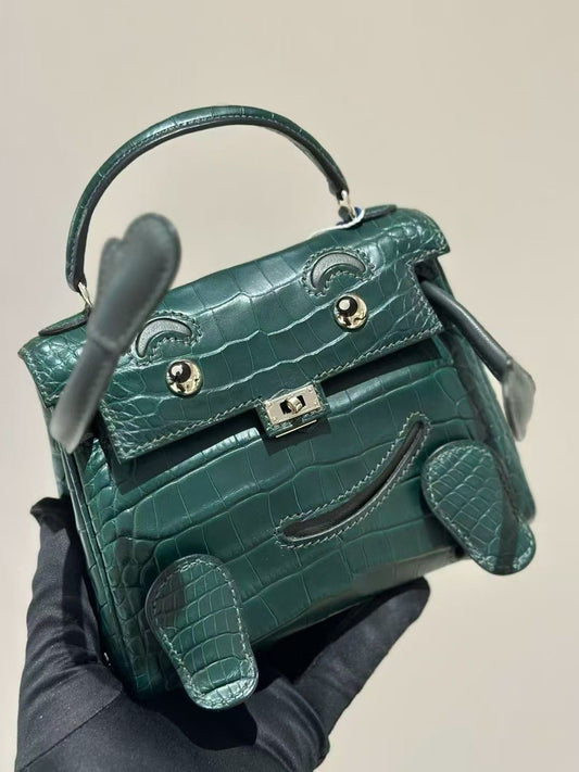 Hermès Kelly Green Matte Alligator Palladium Hardware