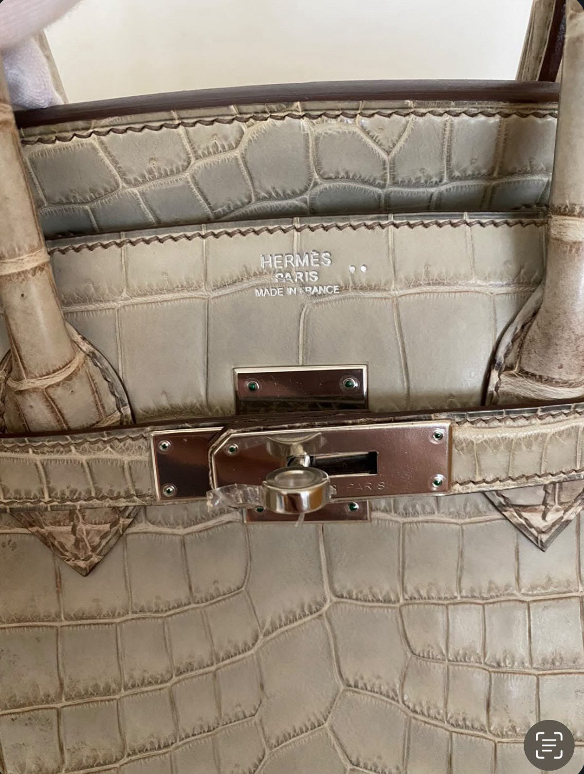 Super rare Hermes Birkin 30 Himalaya Gris Cendre palladium hardware