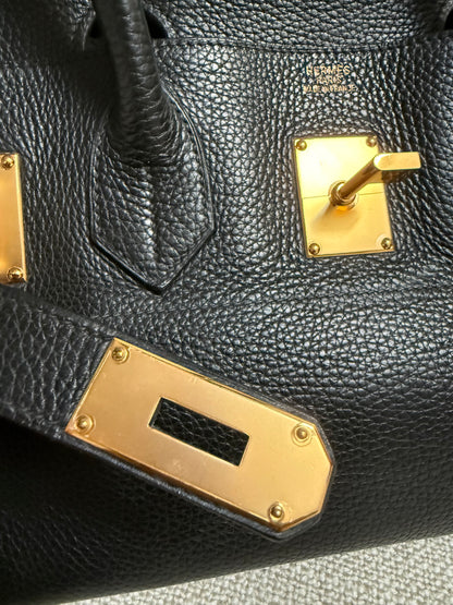 Hermès Shoulder Birkin 42 JPG Black Togo Leather Gold Hardware