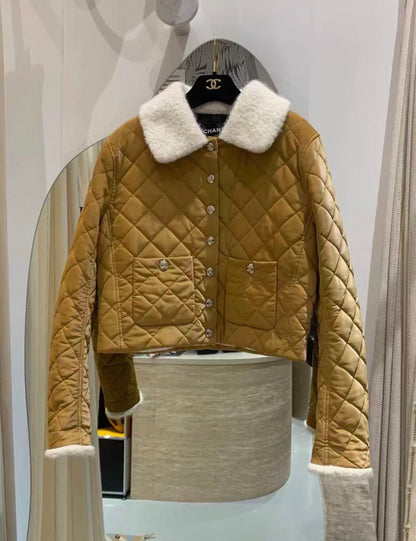 Chanel 24N Coated Canvas, Wool & Alpaca Beige jacket