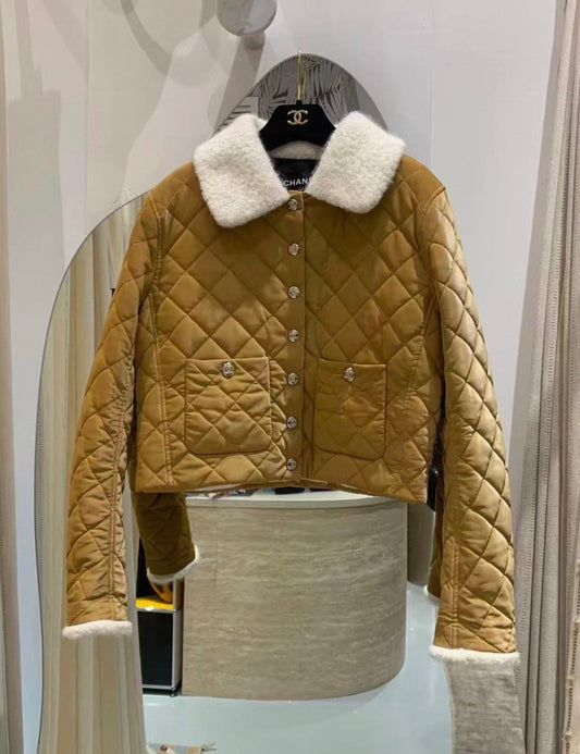 Chanel 24N Coated Canvas, Wool & Alpaca Beige jacket