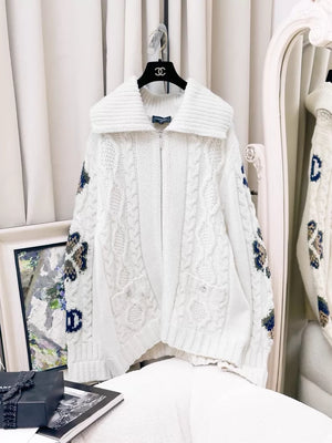 Chanel 24N  Beige Wool Cardigan