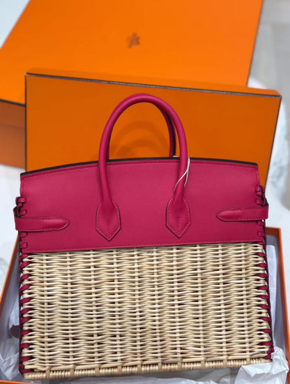 Hermès Picnic Birkin 25 Pink Palladium Hardware