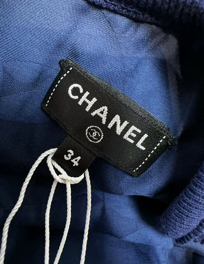 Chanel 24P Blue Tweed Dress