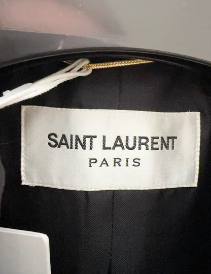 YSL Saint Laurent Black Long Tuxedo Jacket