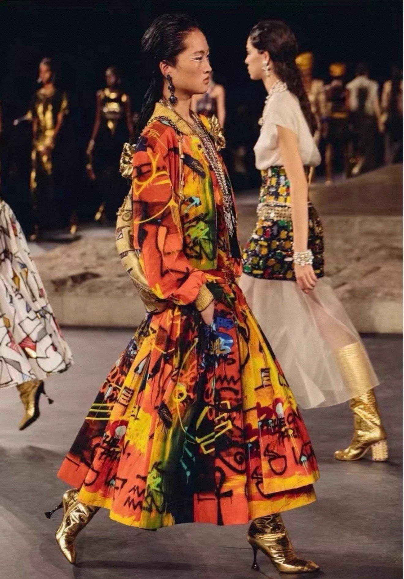 Chanel 19A Graffiti Skirt