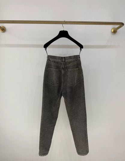 Chanel 23C grey jeans