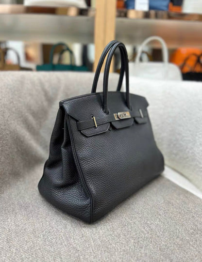 Hermès Birkin 35 Black Togo Leather Palladium Hardware