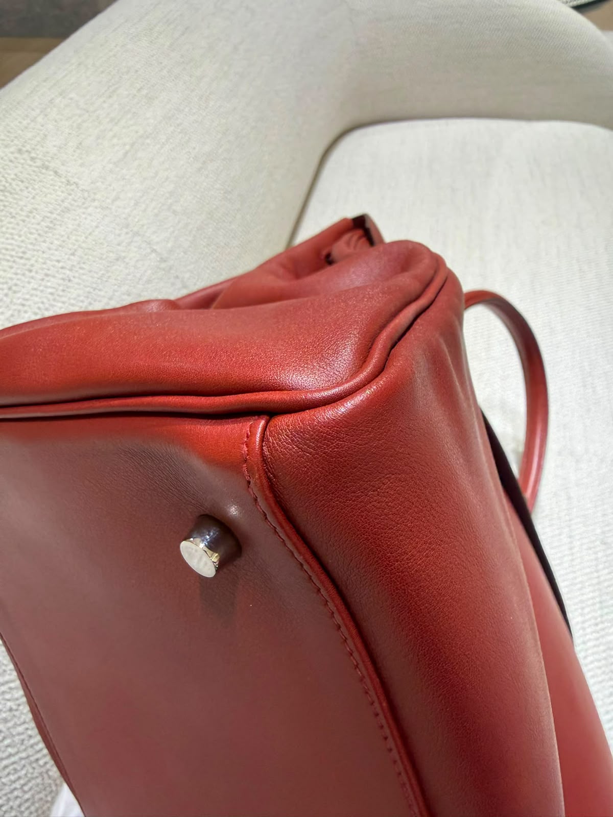 Rare* Hermes Kelly Relax 50cm Rouge H sikkim ck leather palladium hardware