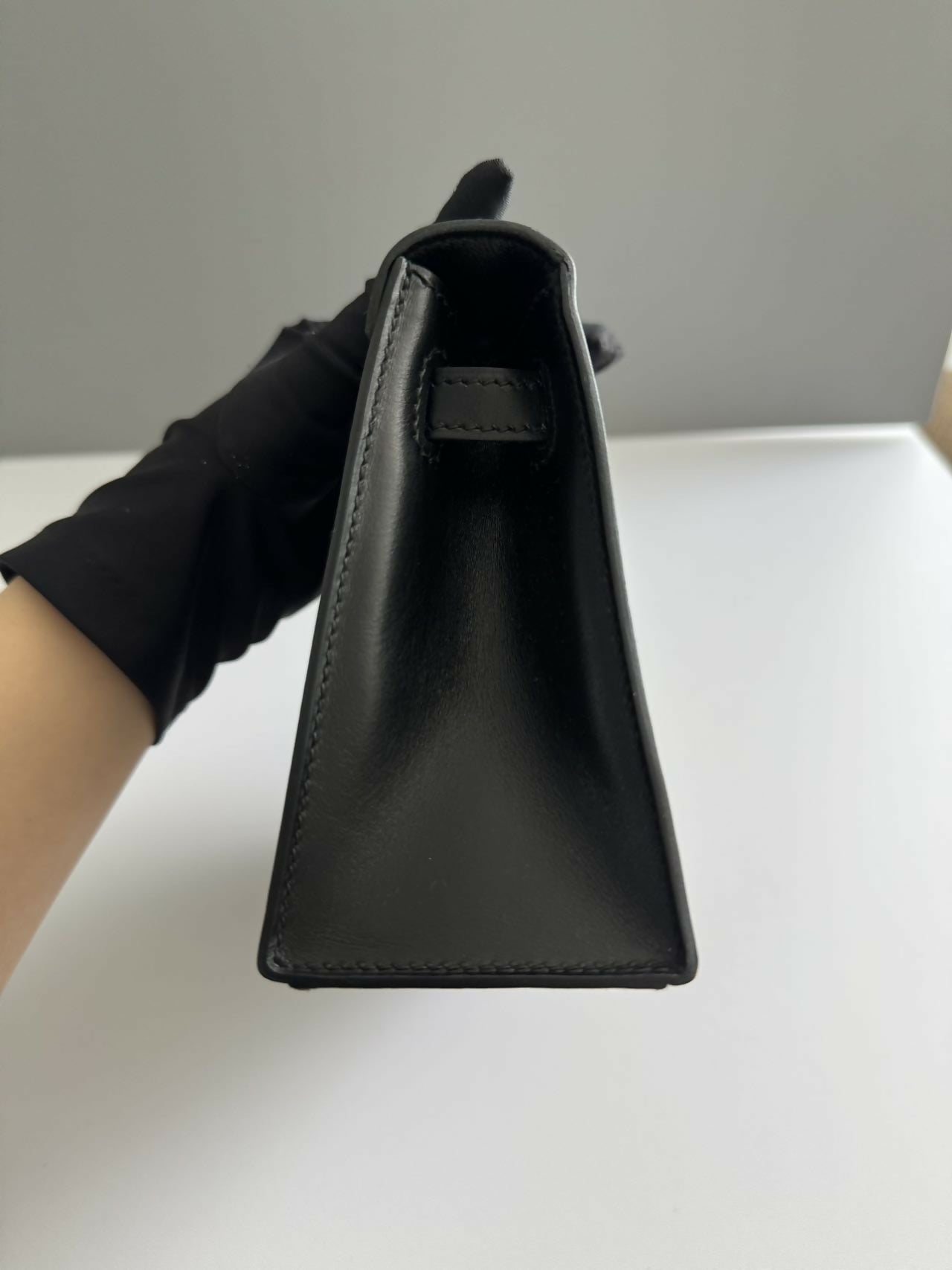 Hermes Vintage so black Kelly pochette