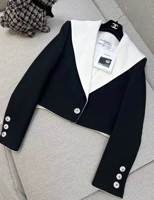 Chanel 23C Black & White Jacket