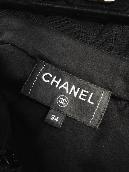 Chanel 25K black silk shorts/wide-leg pants